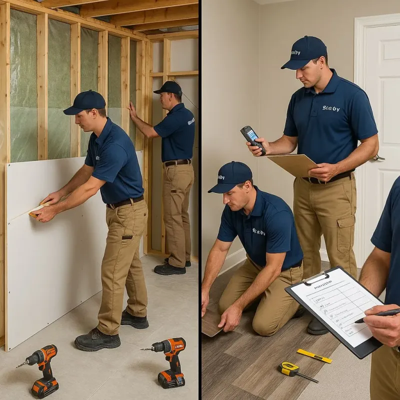 Repairs and Reconstruction process in Pell Lake, WI
